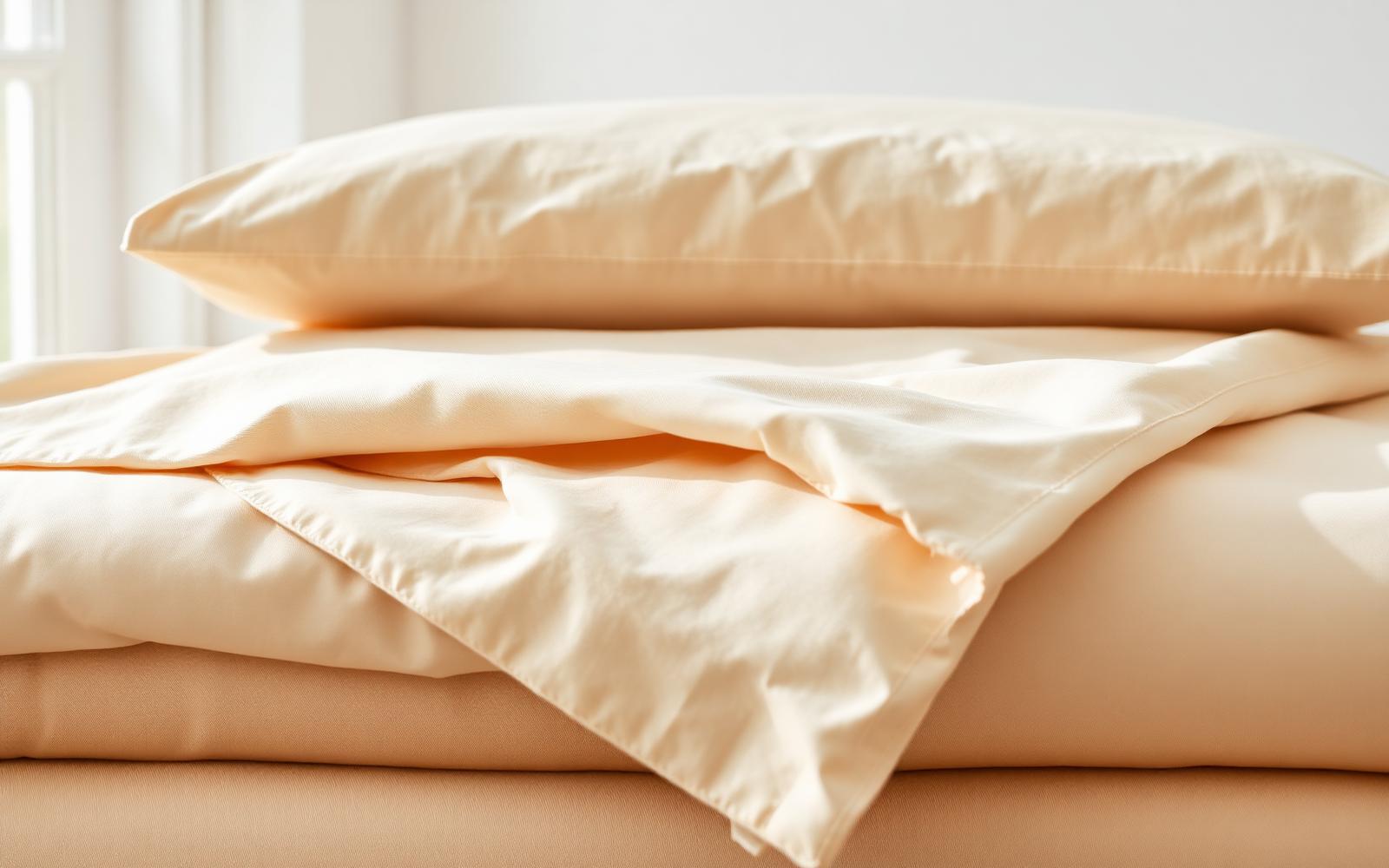 Folded premium cotton bedsheets from MSA Exports Pakistan — wholesale home textile exporter